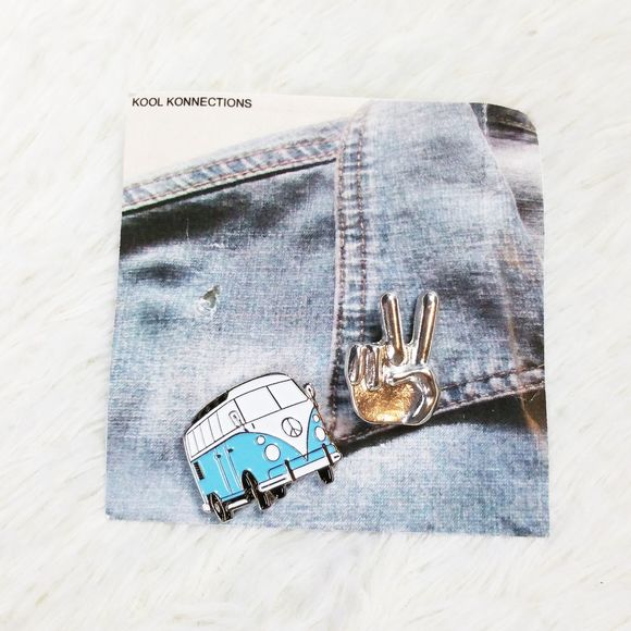 Kool Konnections Enamel Pins Emojis 5 PC Set NEW - Picture 5 of 8